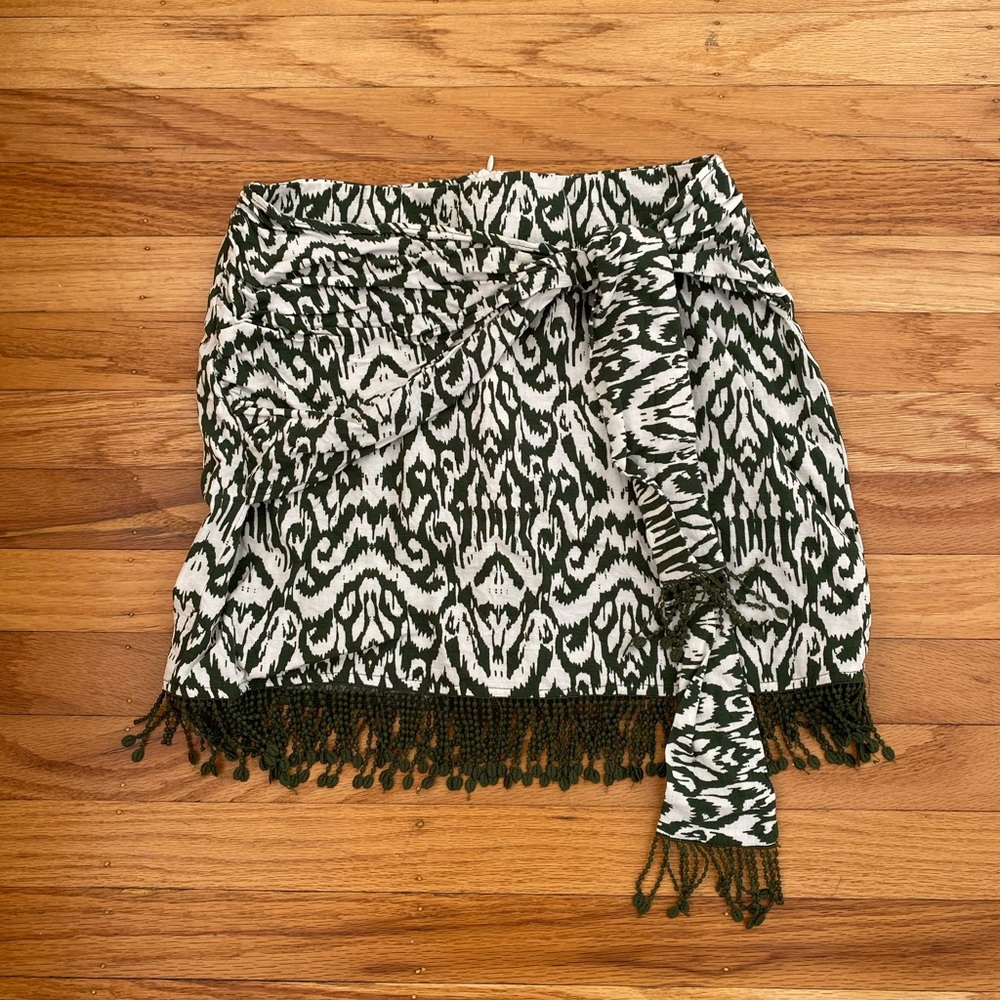 Zara Green Mini Skirt